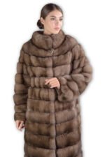 Sable Fur Coat Knee Length Vanessa - Image 3