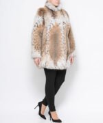Bobcat Lynx Fur Coat Patricia - Image 3