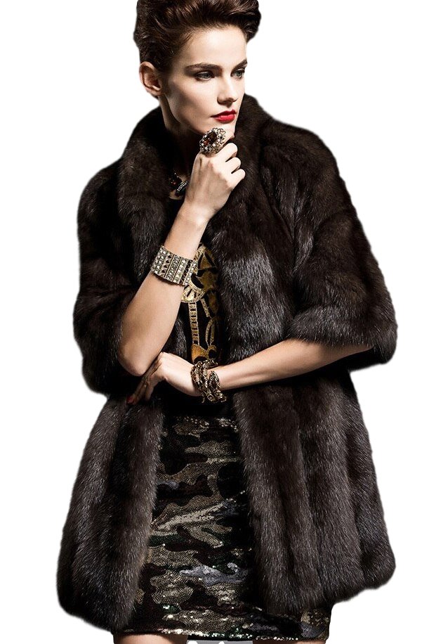 Elbow Sleeved Sable Fur Stroller - Image 3