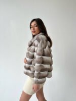Beige Chinchilla Jacket Aida - Image 3