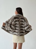 Beige Chinchilla Jacket Aida - Image 2