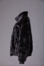 Black Mink Fur Bomber Jacket Tyrion - Image 3