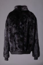 Black Mink Fur Bomber Jacket Tyrion - Image 2