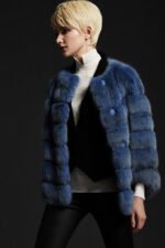 Navy Sable Jacket Elegance du Paris - Image 3