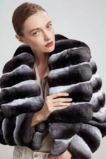 Chinchilla Jacket Shawl Collar