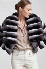 Chinchilla Jacket Shawl Collar - Image 3