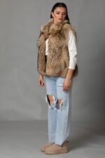 Fin Raccoon Fur Vest - Image 3