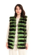 Green Chinchilla Vest