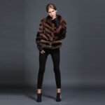 Brown Chocolate Chinchilla Fur Coat Gabrielle - Image 2