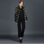 Green Chinchilla Fur Jacket Calypso - Image 3