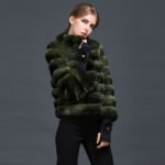 Green Chinchilla Fur Jacket Calypso - Image 5