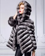 Chinchilla fur coat Hooded Elisabeth - Image 4