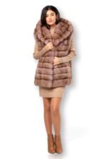 Hooded Sable Vest Ronia