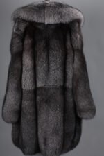 Blue Frost Fox Mens Fox Fur Coat - Image 2