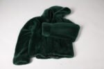 Men's Green Mink Fur Bomber Hooded - Image 6