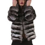 Chinchilla Coat Hooded