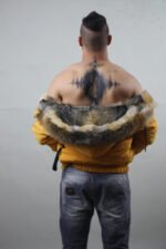 Yellow Reversible Fox Fur Lined Hooded Parka - Image 6