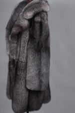 Blue Frost Fox Mens Fox Fur Coat - Image 3