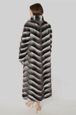 Long Chinchilla Coat Ingrid - Image 2