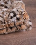 Lynx Bobcat Fur Blanket Throw - Image 2