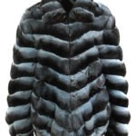 Blue Chinchilla Fur Coat