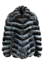 Blue Chinchilla Fur Coat