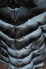 Blue Chinchilla Fur Coat - Image 4