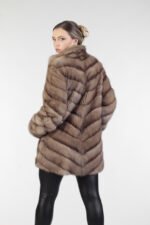 Diagonal Sable Fur Coat - Image 5