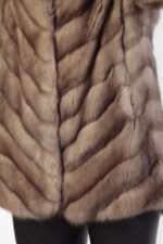 Diagonal Sable Fur Coat - Image 3