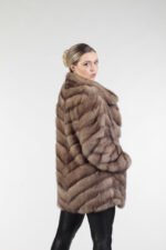 Diagonal Sable Fur Coat - Image 2