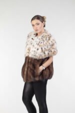 Bobcat Lynx & Sable Fur Coat - Image 4