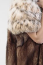 Bobcat Lynx & Sable Fur Coat - Image 5