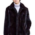 Mahogany Mink Fur Coat Mens