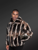 Brown Rex Bomber Jacket - Image 4