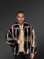 Brown Rex Bomber Jacket - Image 3