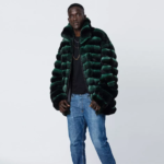 Men's Green Chinchilla Bomber - Image 2