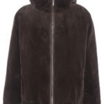 Brown Hooded Mink Fur Jacket