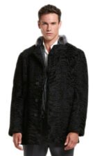 Mens Persian Lamb Fur Coat - Image 3