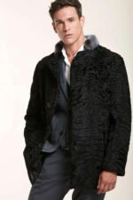 Mens Persian Lamb Fur Coat - Image 5