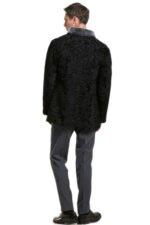 Mens Persian Lamb Fur Coat - Image 2