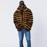 Men's Yellow Black Chinchilla Bomber - Image 3