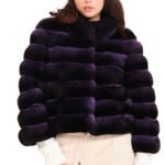 Purple Chinchilla Jacket Karin