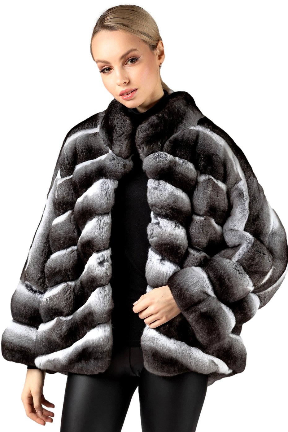 Chinchilla Fur Coat Nicole - Image 1