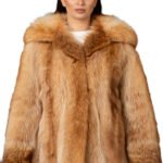 Raccoon Fur Bomber Jacket Hooded