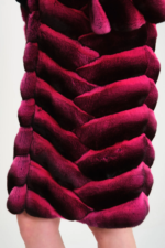 Red Chinchilla Coat Vienna - Image 6