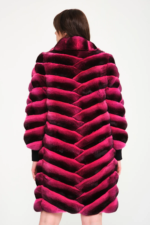 Red Chinchilla Coat Vienna - Image 3