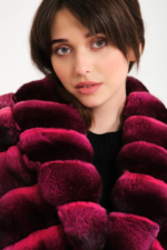 Red Chinchilla Coat Vienna - Image 5