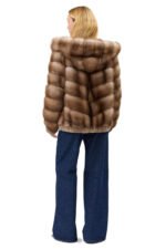 Russian Sable Fur Bomber Jacket Josephine - Image 2