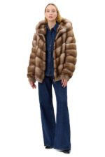 Russian Sable Fur Bomber Jacket Josephine - Image 3