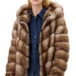 Russian Sable Fur Bomber Jacket Josephine
